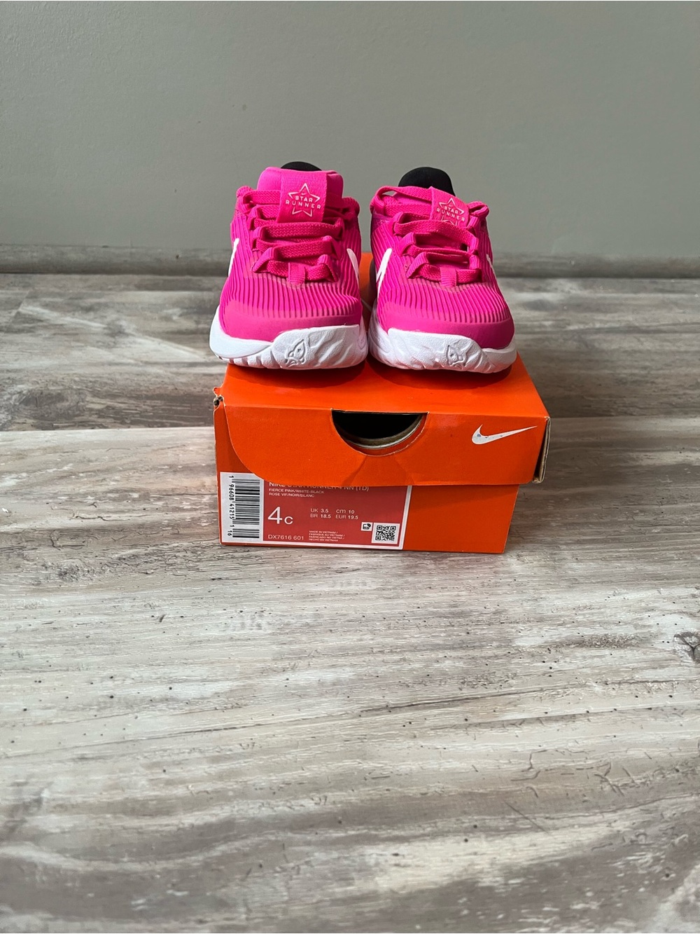 Nike Kids Hot Pink and White Running Sneakers